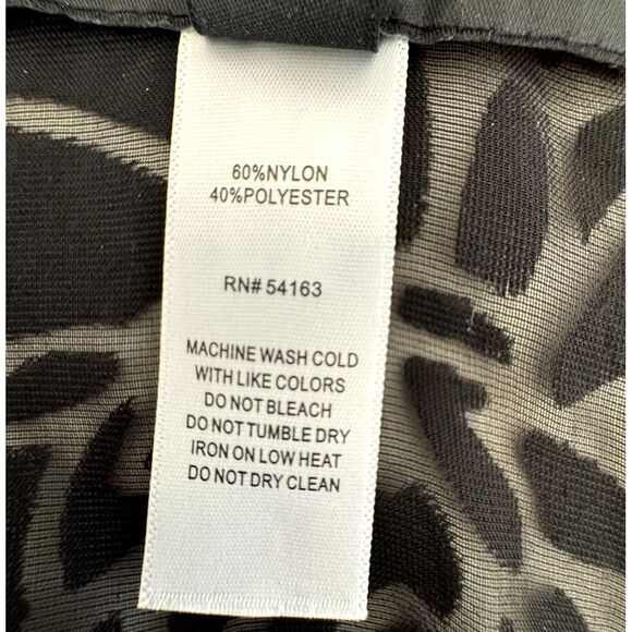 Mark New York Black Velvet Burnout Shawl Poncho Cape O/S Whimsy Goth Witchy NEW - Picture 7 of 7